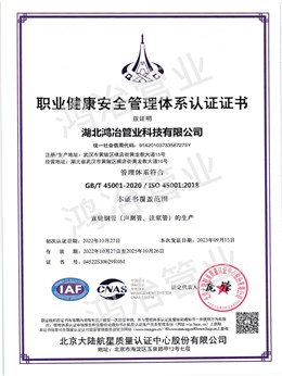 ISO-9001职业健康安全管理体系认证（中文）